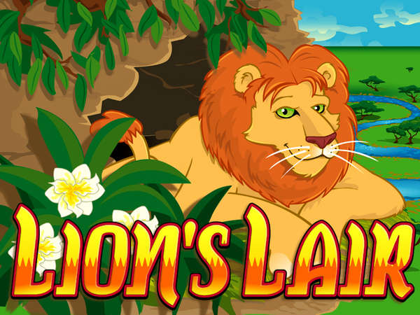 The Lion’s Lair feature of 12 free games is triggered when scattered Lairs appear on reels 2, 3, and 4. Free game prize multipliers of x2, x3, and x5 are displayed at the top of the screen. 